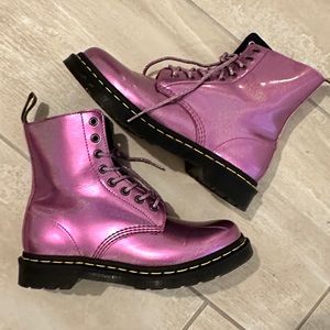 Pink Purple Vegan Pascal Doc Martens 9